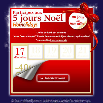 Homelidays/Abritel : emailing 2011-2015